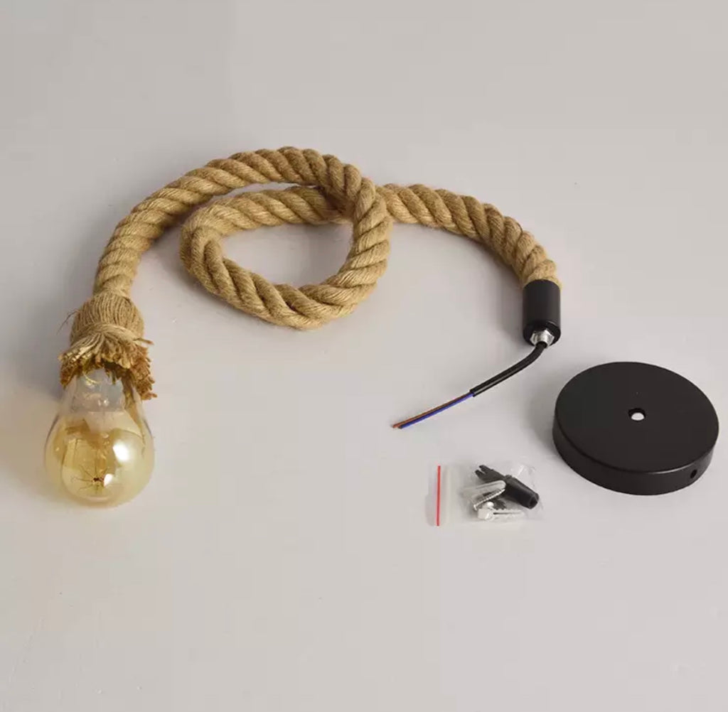 Hemp Rope Pendant Light