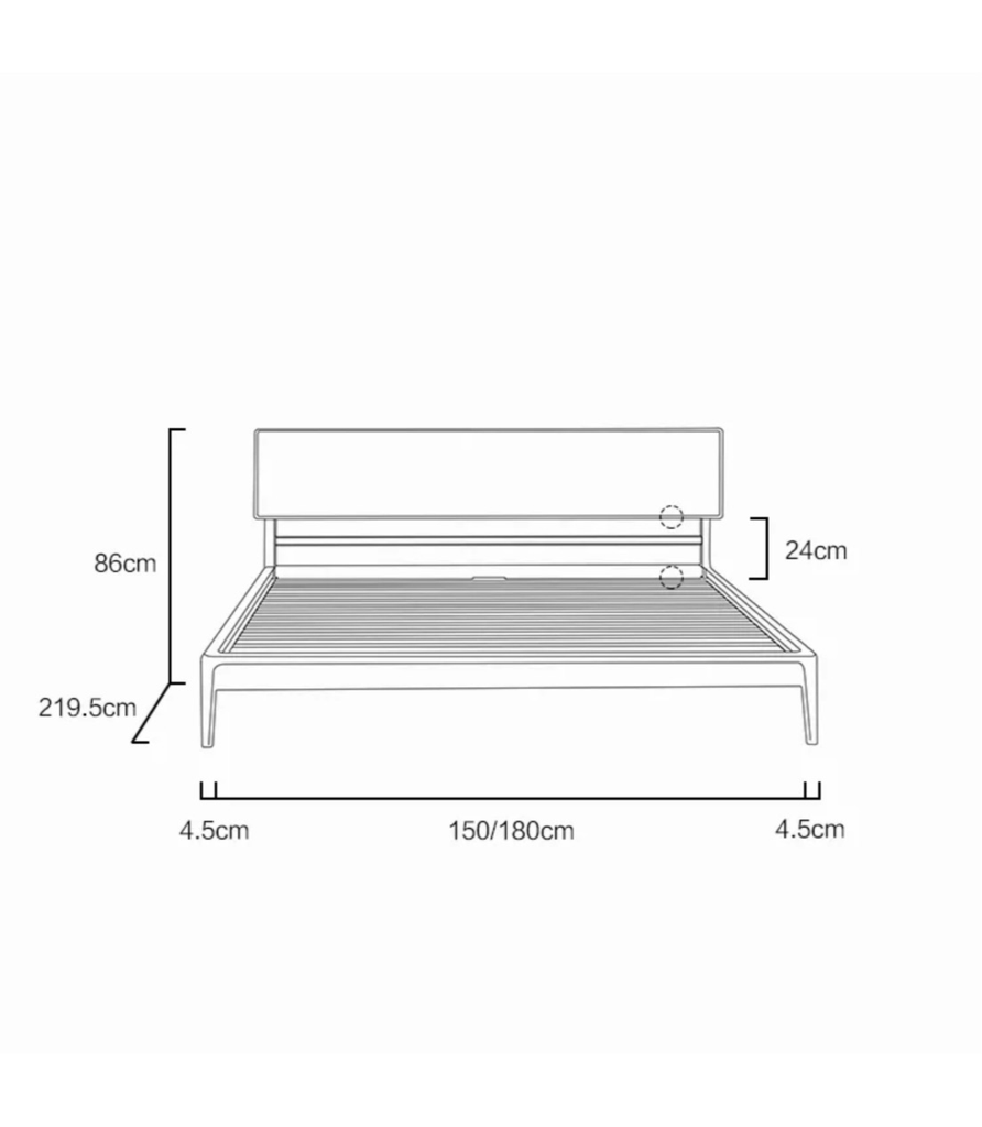Adeline Bed Base | Wood bed base