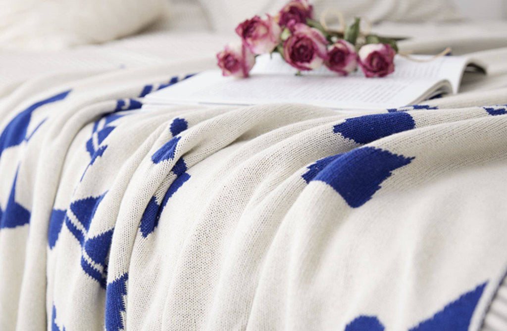 Reversible Cotton Minimalistic Throw Rugs